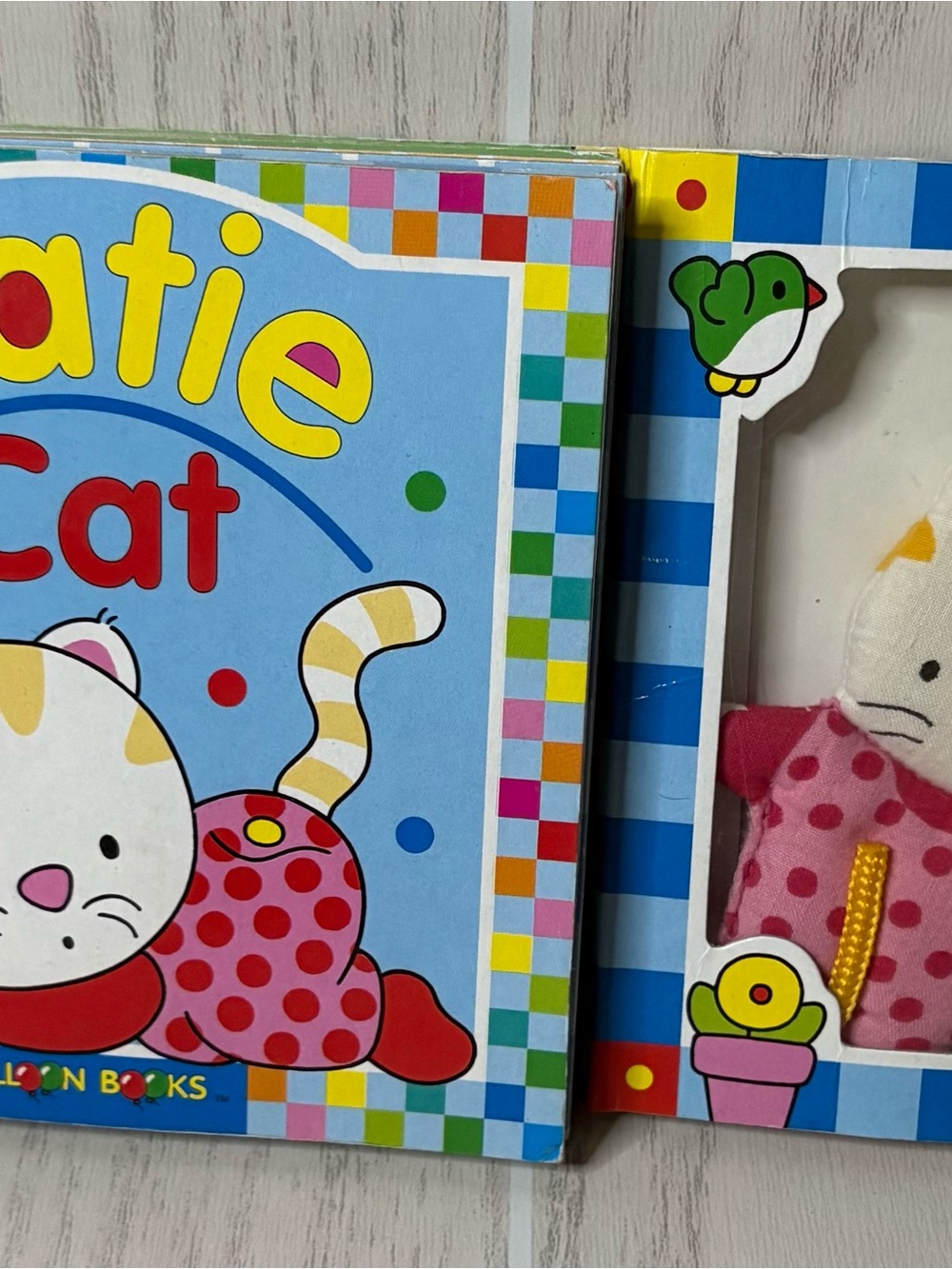 Katie Cat Vintage Rare Pop Up Book With Plush Cat